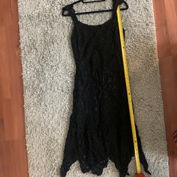 White House Black Market Lacey black dress with beautiful detail - Picture 4 of 6